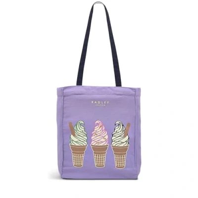 Image of RADLEY London Peirside Responsible Small Canvas Tote Bag, Lavender, One Size