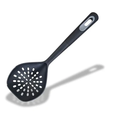 Image of Fackelmann PRO Skimmer, Multi Functional Food Strainer, PBT Function Head, Soft Touch Handle, 34x11x5.5cm, Black &amp; Grey