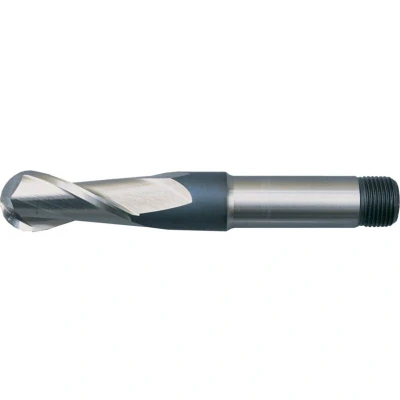 Image of Sherwood 11.00MM HSS 2 Flute Threaded Shank Ball Nosed Long Series Slot Drills Metric