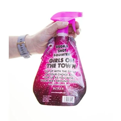 Image of Boxer Gifts Vodka Squirter Pink. Perfect for Hen Parties and Birthdays, One