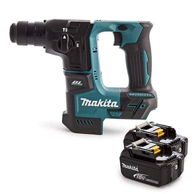 Image of Makita DHR171 18V LXT Brushless SDS Plus Rotary Hammer with 2 x 5.0Ah Batteries