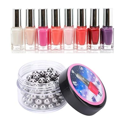 Image of Ball Bearings, Stainless Steel Nail Polish Shaker Beads Small Bearings with Chemicals for Plastic Hardware