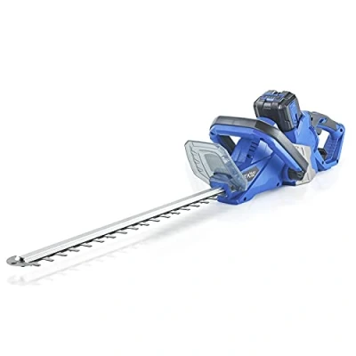 Image of Hyundai 40v Lithium ion Battery Hedge Trimmer, and Charger, 520mm Blade, Wall guard tip protection, rear handle can be rotated 90 degrees, 3 Year Warranty