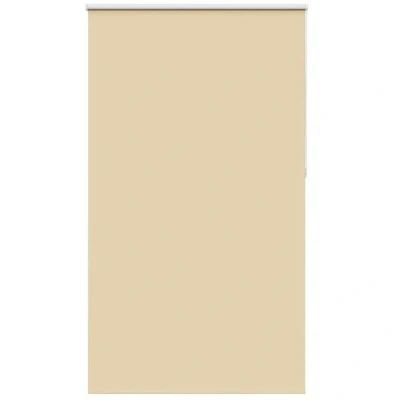 Image of vidaXL Roller Blind Blackout Beige 125x210 cm Fabric Width 121.6 Polyester