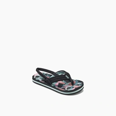 Image of Reef Little Ahi Sandal, Layered Floral, 2/3 UK
