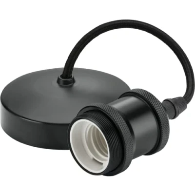 Image of KnightsBridge 6&quot; E27 Vintage Pendant Set Anthracite