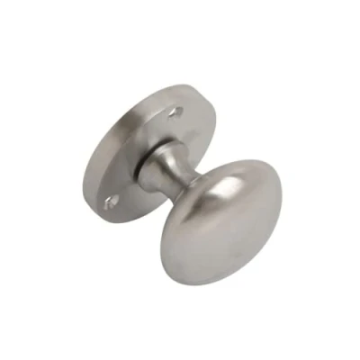 Image of VIBE Victorian Mortice Knob 53mm on Satin Chrome Door Handle for Internal Doors