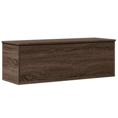 Image of vidaXL Storage Box Toy Blanket Chest Brown Oak Engineered Wood