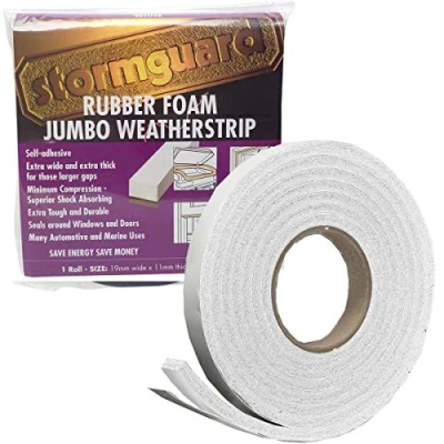 Image of STORMGUARD 05SR6843053W Gum foam seal blade, White color, 19x11x3050 mm