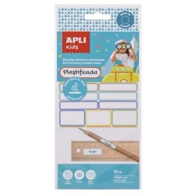 Image of Apli Kids Iron On and Labelling Tape Plastified Labels 35 Unidades