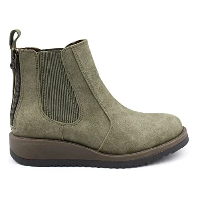 Image of Blowfish Malbu Women&#039;s Calo Wedge Chelsea Boot, Moss Green, UK 8
