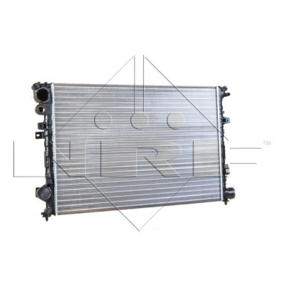 Image of 133072, 1330E3, 1331ZW, 1609537880 Engine radiator NRF 58262 Aluminium 670mm 470mm 23mm Mechanically jointed cooling fins
