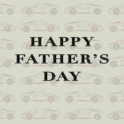 Image of Piccadilly Greetings Modern Father&#039;s Day Card 160 mm square
