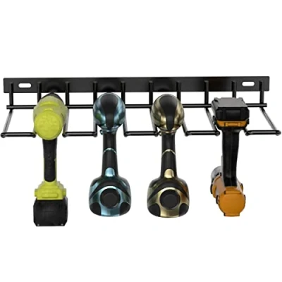 Image of SDYGDB Heavy Duty Floating Power Tools Organizer Wall Mounted Storage Rack for Handheld &amp; Space Saving Drill Metal Tool Shelf Home Garage Workshop