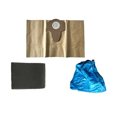Image of 3 piece filter set suitable for Einhell wet dry vacuum cleaner, 1 x 20 litre cleaner bag, brown, filter, filter.