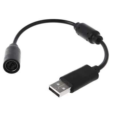 Image of JENOR USB Breakaway Cable Adapter Compatible for Xbox 360 Wired Game Controller Cord