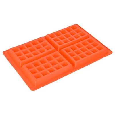 Image of TOPINCN Waffles Mold Cake Chocolate Candy Pan Cookie Mould Silicone Nestle Muffin Breakfast Kitchen Baking Set (Square)