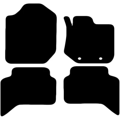 Image of Carsio Carpet Car Mats For Ford Ranger Wildtrax 2012 2022 Double Cab Tailored Fit Floor Mat Set Complete Accessory Black Custom Fitted All Weather, Anti Slip Backing &amp; Trim