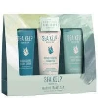 Image of Scottish Fine Soaps Marine Spa Sea Kelp Travel Set Conditioning Shampoo, Invigorating Body Wash, Nourishing Cream Sensitive Formula Vegan Friendly