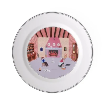 Image of Villeroy &amp; Boch Design Naif 27 cm Flat Plate, Fireplace
