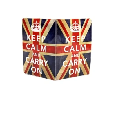 Image of Urbanholder Keep Calm and Carry On Union Jack Passport Holder Cover