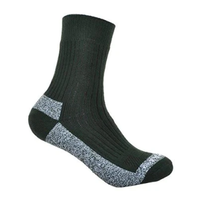 Image of WB Socks Ladies Green Cotton Coolmax walking 2 pairs per pack