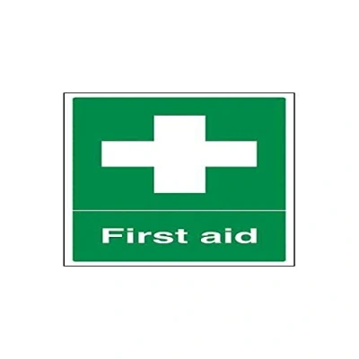 Image of V Safety First Aid Sign 200mm x 300mm 2mm Rigid Plastic