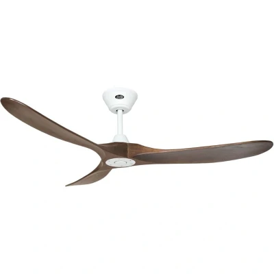 Image of CASAFAN Eco Genuino Ceiling Fan, Rotor Blade 1520 mm, Walnut/Matt White