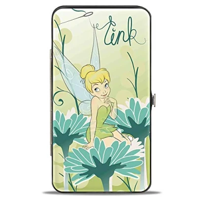 Image of Buckle Down Women&#039;s Standard Hinge Wallet Tinker Bell, 7&quot; x 4&quot;, Bell