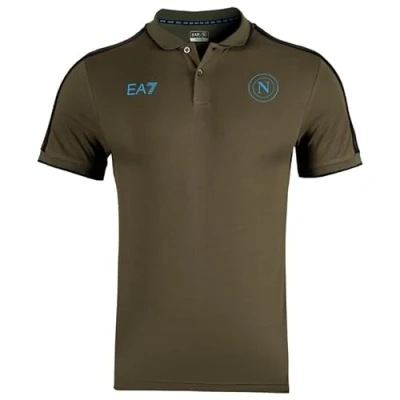 Image of SSC NAPOLI Polo Rappresentanza Ea7 Shirt, Blue, S M