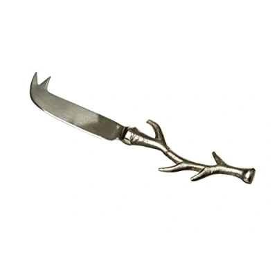 Image of The Just Slate Company Stag Antler Cheese Knife