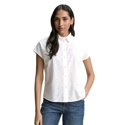 Image of TOM TAILOR Women&#039;s 1047056 Blouse, 20000 White, 14