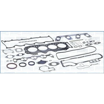 Image of 8ASX10271 Full Gasket Set, engine AJUSA 50163000 with cylinder head gasket, valve stem seals