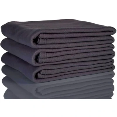 Image of Glart 3x Oeko Tex Fleece Blankets, Colour : Anthracite, Size 130 x 160 cm, over 200 g / m2, Blanket that can be used as a Sofa Cover, Couch Snuggle Blanket, Throw, Picnic