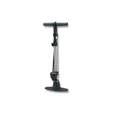 Image of Raleigh AMA135 Dual Head Alloy Floor Pump with Gauge for Bicycle Tyres Presta or Schrader (Car Type) Valve Types