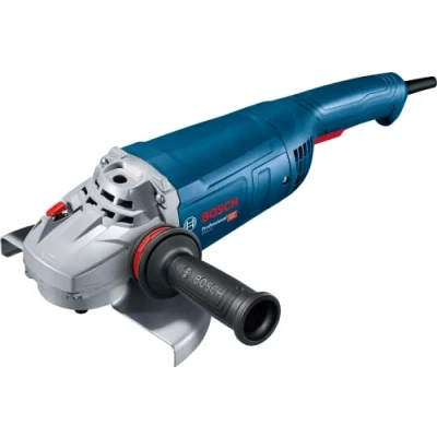 Image of Bosch Professional Angle Grinder GWS 22 230 P (2200 W, Including Anti Vibration Auxiliary Handle, Backing Flange, Locking nut, Protective Guard, Two Hole Spanner, in Cardboard Box)