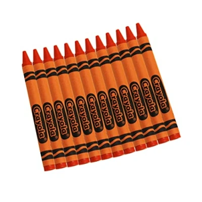 Image of Crayola Crayons, Orange, Single Color Crayon Refill, 12 Count Bulk School Supplies