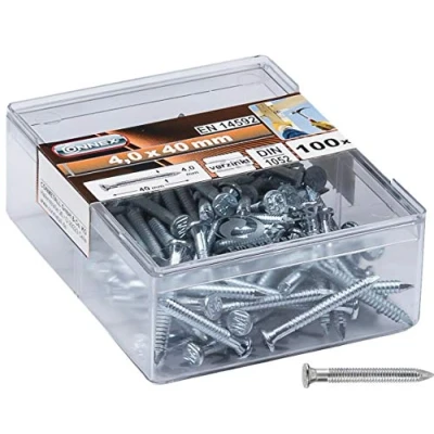 Image of Connex Anchor Nails Galvanised Profiled Shaft Storage in Reusable Box Ideal for Carrying Connections/Grooved Nails/Comb Nails/Bulk Pack, HV4500