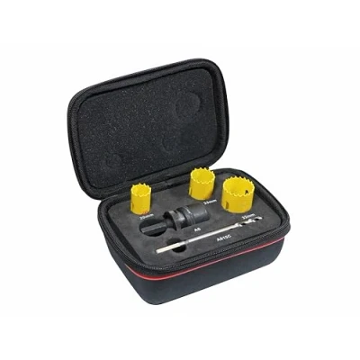 Image of Starrett KFC03051 8 Piece Kwik Change Electrician&#039;s Holesaw Kit