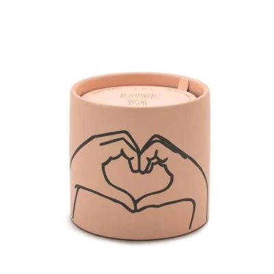 Image of Paddywax Scented Candles Artisan Impressions Candle in Matte Ceramic Container, 163g, Love Ya