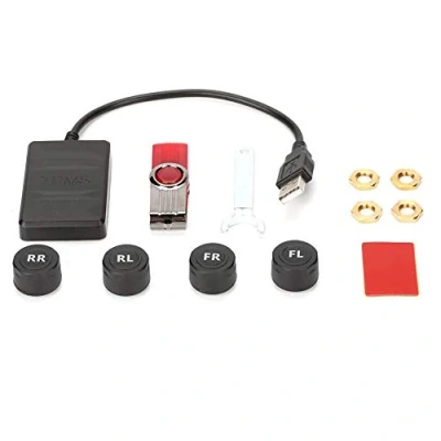 Image of Tire pressure Monitor system Car USB TPMS monitoring Alarm with External Sensor for Android Navigation All Cars+tpms tyre