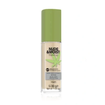 Image of Bell Hypoallergenic Nude&amp;Moist Make Up Moisturizing and Nourishing Fluid 04 Natural Tan 30g