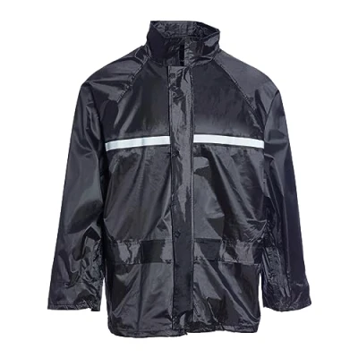 Image of Blackrock Black Waterproof Jacket, Men&#039;s &amp; Women&#039;s Cotswold Lightweight Rain Coat, Work Ideal Hiking Accessories, Camping Gear, Cycling, Outdoor Protection, Golf Size 3XL