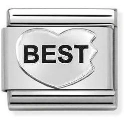 Image of Nomination Silvershine Best Friends Trio Charm