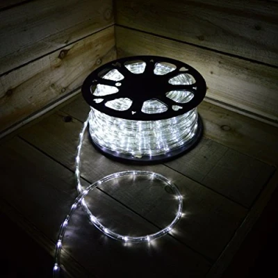 Image of Premier 50m LED Christmas/Disco/DJ Rope Light Cool White Multi Function