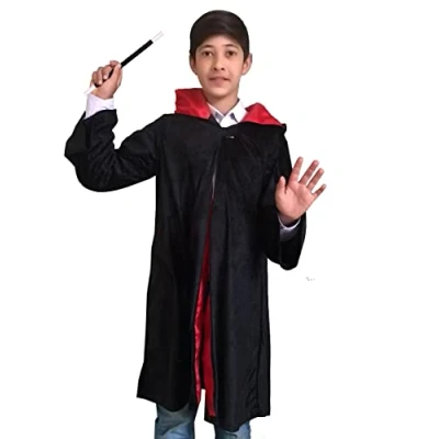 Image of The Fancy Dress® BOYS SCHOOL BOOK WEEK Wizard Boy Costume for Role Play, Kids Dress Theme Parties, Child WORLD DAY OUTFIT (7 9 Years (Medium)