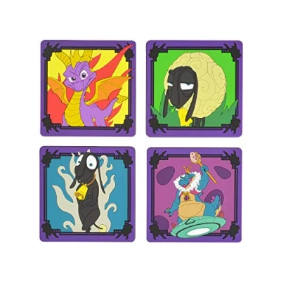 Image of Official Spyro the Dragon Silicone Coasters (4 Pack)