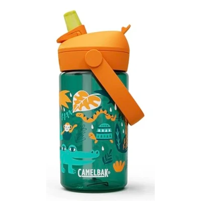 Image of CAMELBAK Thrive FLIP STRAW KIDS BOTTLE WITH Tritan Renew, Drinkware, Jungle Animals, 400 ml