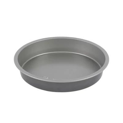 Image of Salter Essentials 21 cm Round Baking Tin Non Stick Coating, Cake Pan, Dishwasher Safe, Easy to Clean, Made in The UK, Durable Carbon Steel, Lightweight Quiche Tin, PFOA Free, BW13662