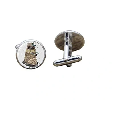 Image of Dalek Dr WHO Glass Cosplay Cufflinks